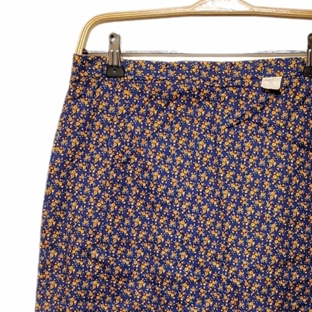 VINTAGE DEADSTOCK 60s High waisted tiny print floral pencil skirt